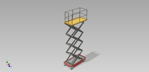 移动液压升降机模型